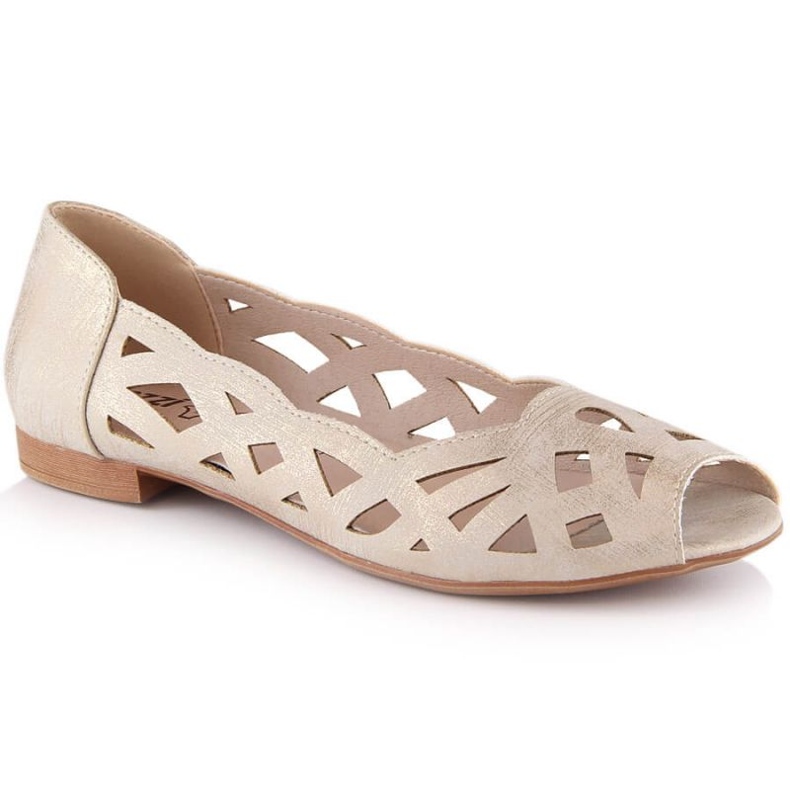 Harjakattoiset kengät Jezzi W ASA136-8 kultainen