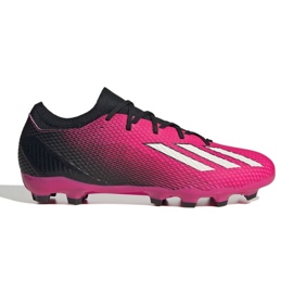 Adidas X Speedportal.3 Mg M GZ2477 jalkapallokengät vaaleanpunainen ruusuja ja violetteja
