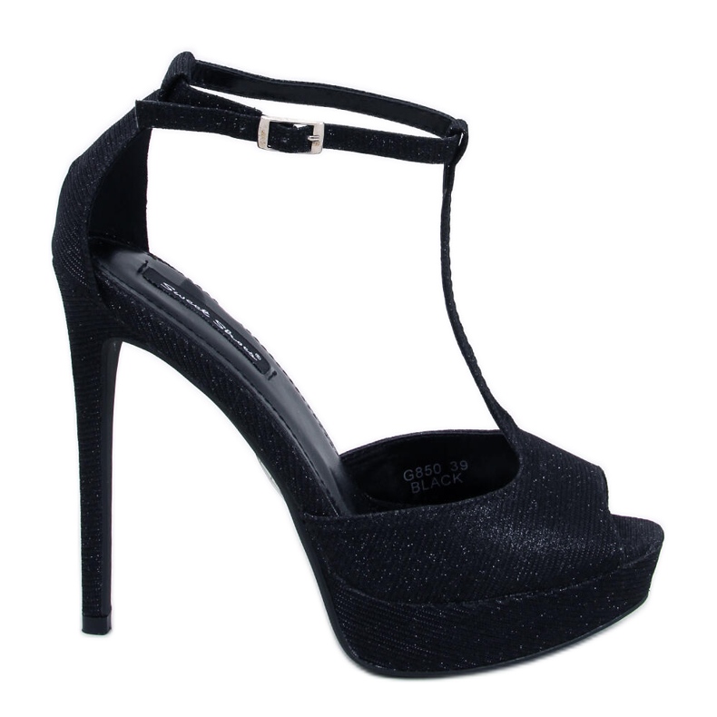 BM Mardy Black avoimet varvaspumput musta