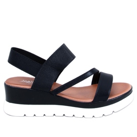 Carlton Black wedge sandaalit musta