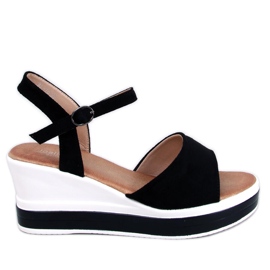 BM Dirado Black wedge sandaalit musta