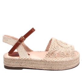 Boho Ingram Beige espadrille sandaalit