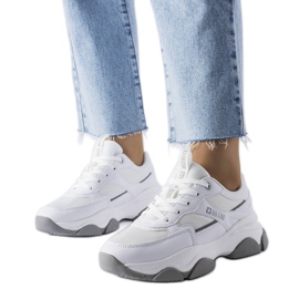 Valkoiset ja harmaat Big Star -lenkkarit JJ274579 valkoinen