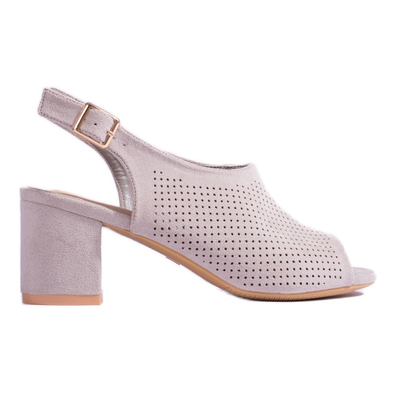 W. Potocki Shelovetin harmaat harjakattoiset korkokengät