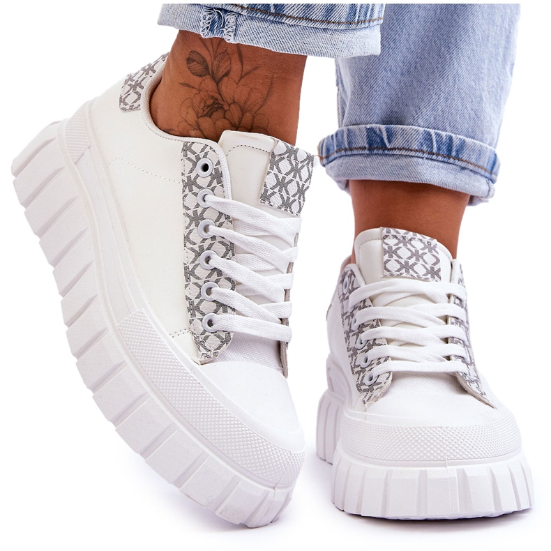 PG1 Naisten nahkaiset tennarit, valkoinen Alison