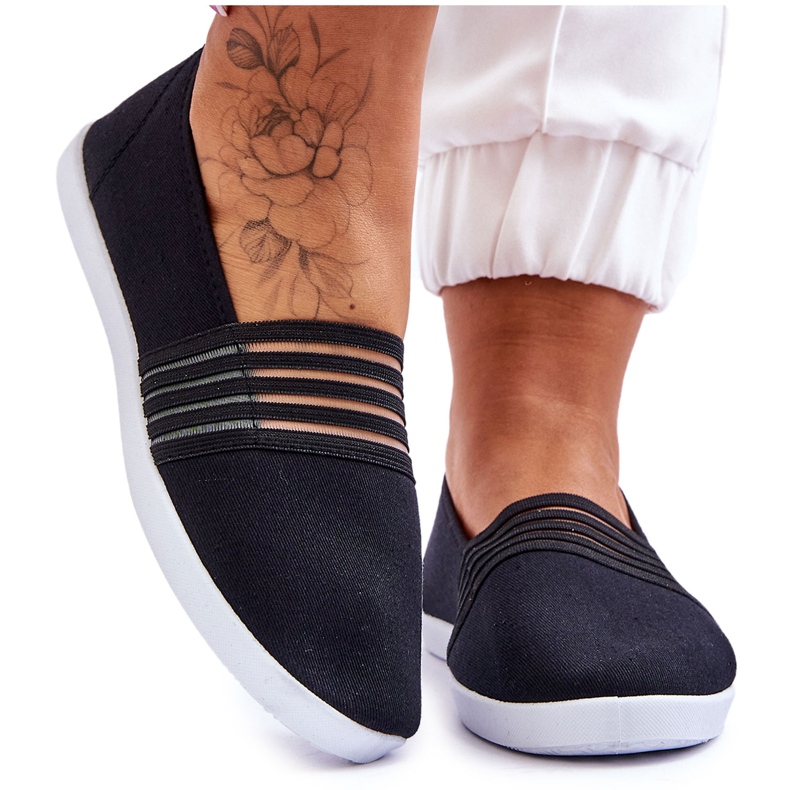 S.Barski Naisten tekstiililenkkarit, mustat Lilis