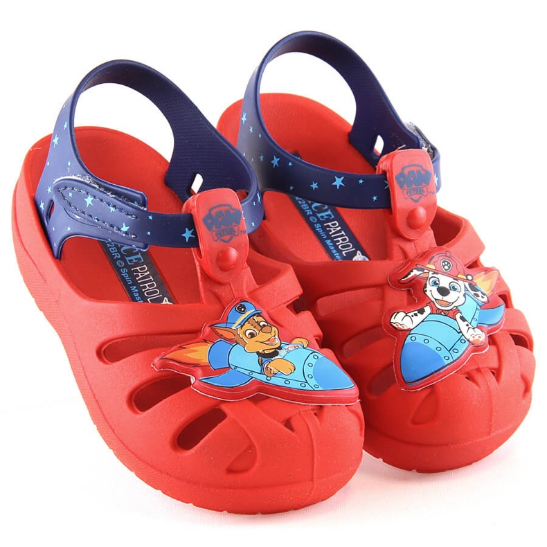 Mukavat lasten sandaalit tuoksuva punainen Paw Patrol Zaxy JJ385044 01GR22BR