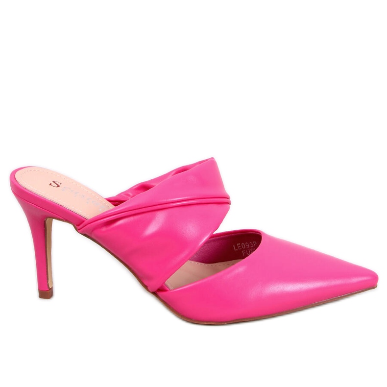 Charisse Fuchsia Stiletto Heeled Muulit vaaleanpunainen