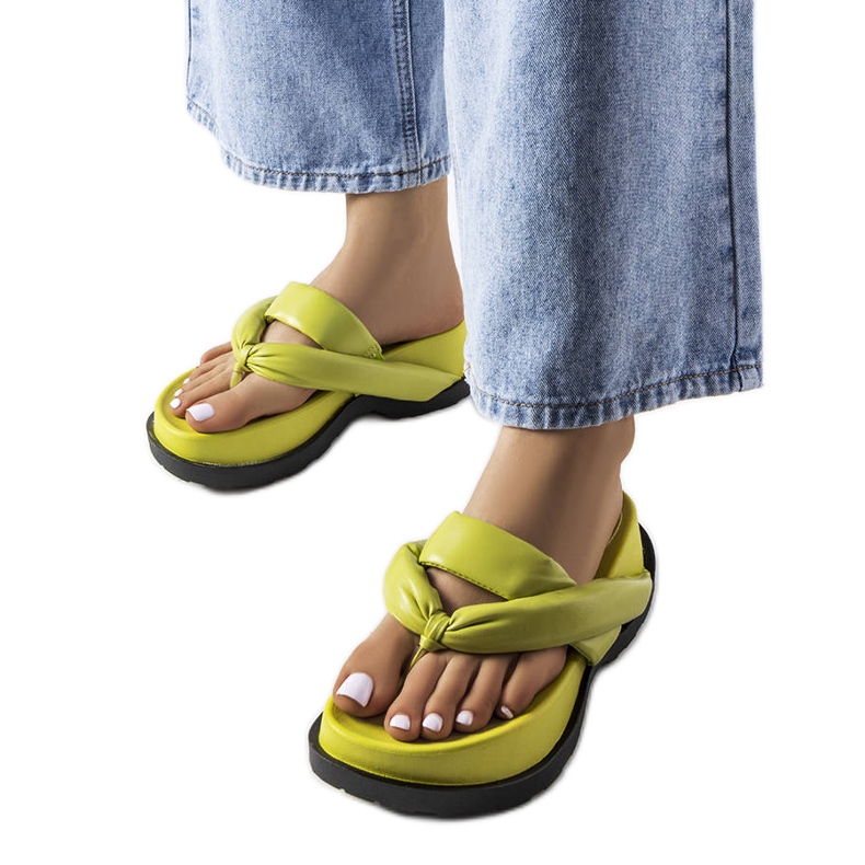 Lachapellen vihreät alustasandaalit