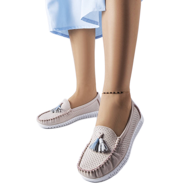 Maryvillen vaaleanpunaiset nahkaiset loaferit vaaleanpunainen