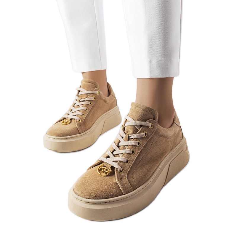 Karino beigen mokkanahka kengät