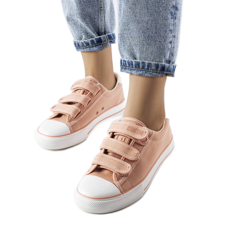 Pinkit Velcro tennarit Big Star LL274A200 vaaleanpunainen