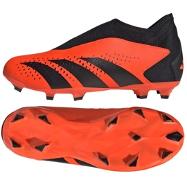 Adidas Predator Accuracy.3 Fg Ll Jr GW4607 jalkapallokengät oranssi appelsiinit ja punaiset