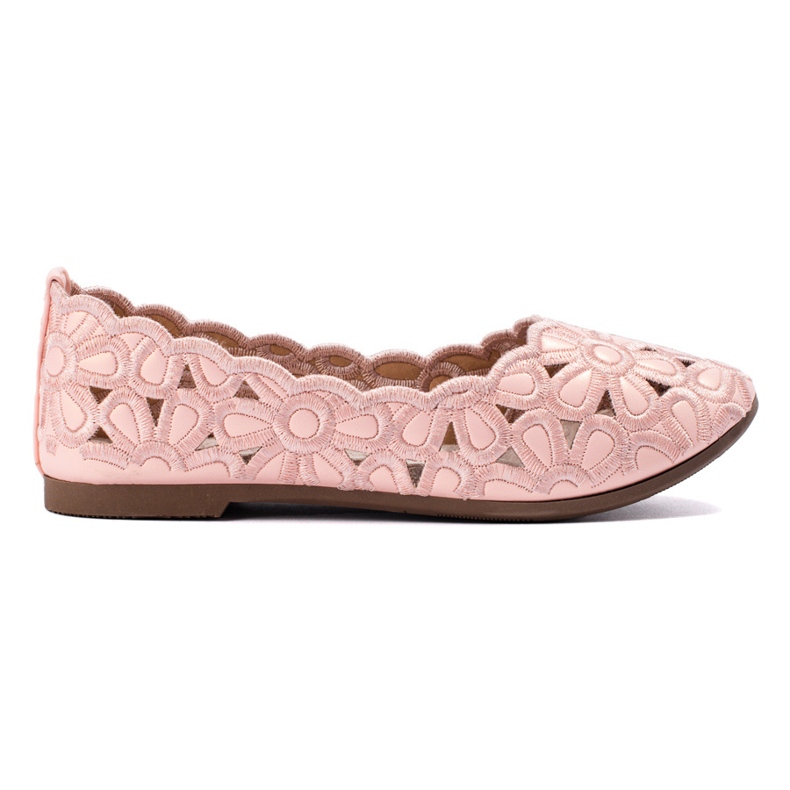 W. Potocki Potocki vaaleanpunaiset harjakattoiset balerinat tytöille vaaleanpunainen