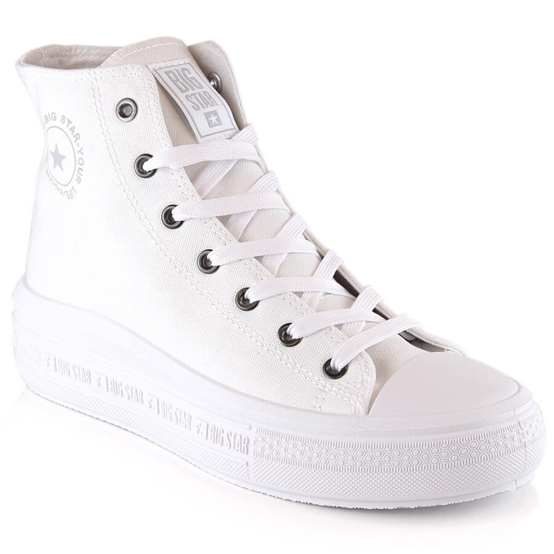 Naisten korkeat tennarit alustalla valkoinen Big Star LL274A183