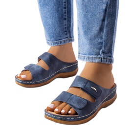 Fréchette siniset matalat sandaalit sininen