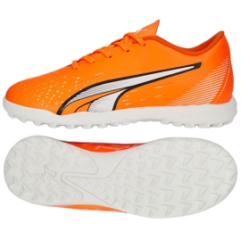 Puma Ultra Play Tt Jr 107236 01 kengät oranssi appelsiinit ja punaiset