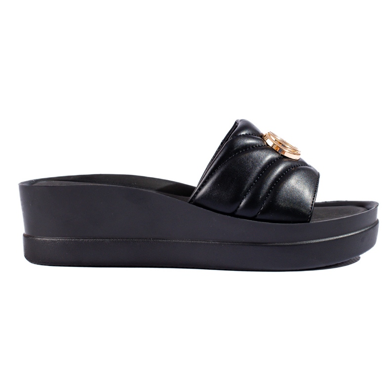 W. Potocki Naisten mustat kiilatossut Potockilta