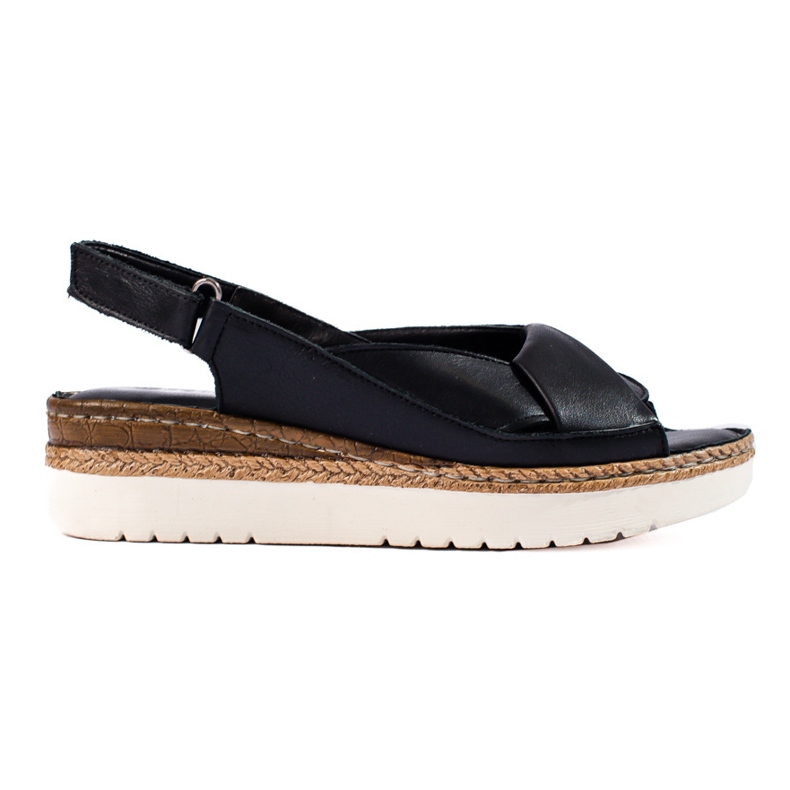 W. Potocki Naisten matalat sandaalit Potocki musta