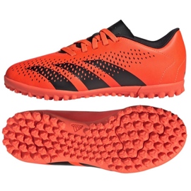 Adidas Predator Accuracy.4 GW7086 jalkapallokengät oranssi appelsiinit ja punaiset