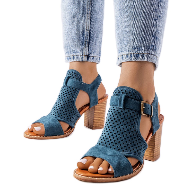 Evento Courtoisin harjakattoiset sandaalit sininen