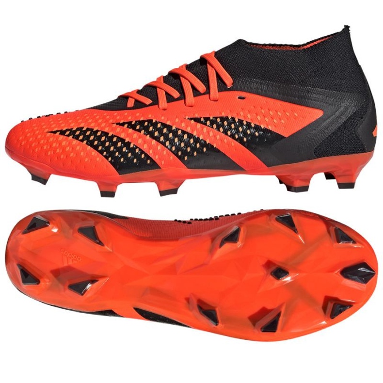 Adidas Predator Accuracy.2 Fg M GW4587 jalkapallokengät oranssi appelsiinit ja punaiset