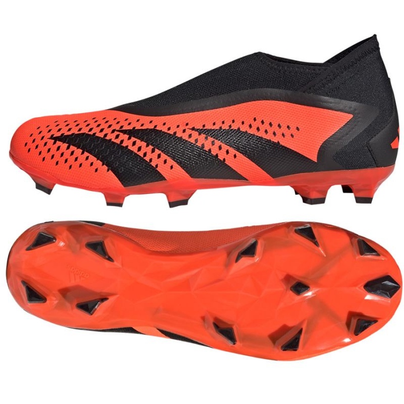 Adidas Predator Accuracy.3 Fg Ll M GW4595 jalkapallokengät oranssi appelsiinit ja punaiset