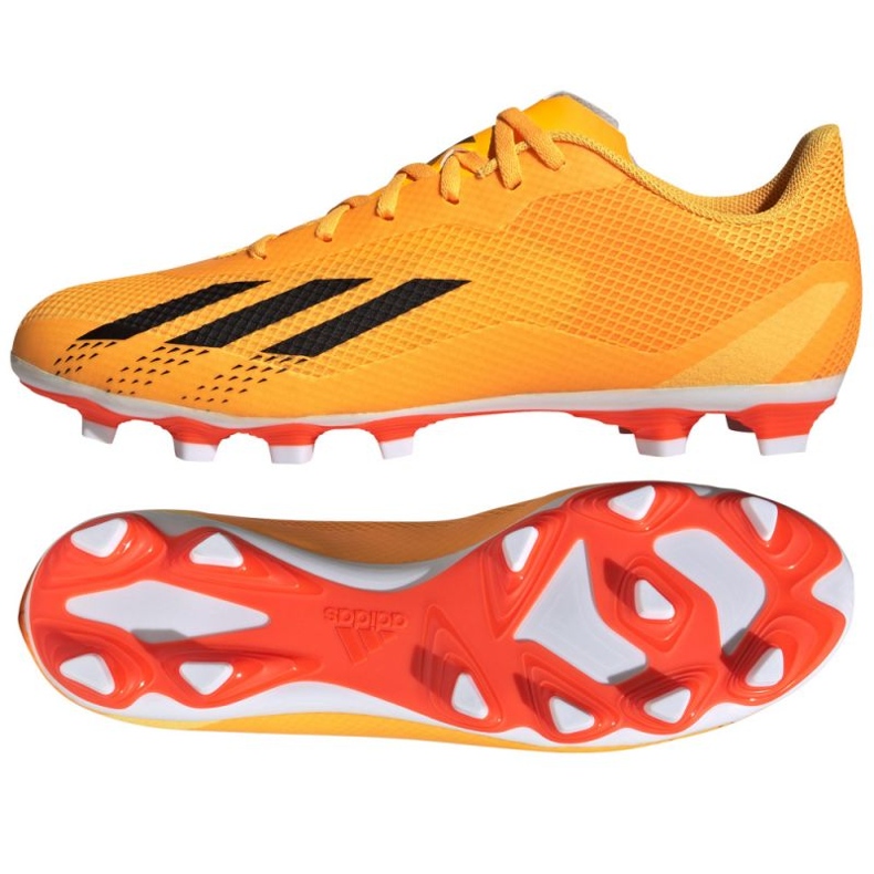 Adidas X Speedportal.4 Fg M GZ2460 jalkapallokengät oranssi appelsiinit ja punaiset