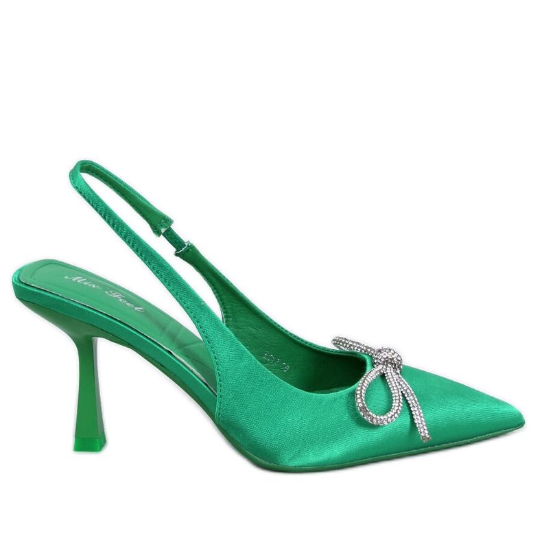 Hannah Green avoimet kantapääpumput vihreä