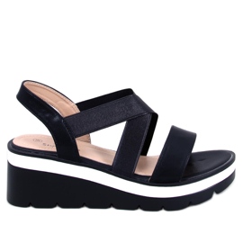 Sethi Black wedge sandaalit musta