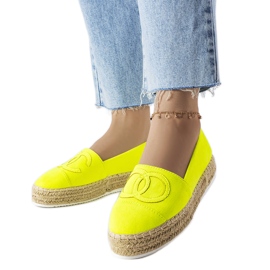 Southfieldin neonalustaiset espadrillit keltainen