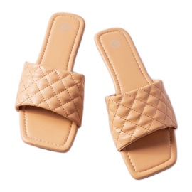 Labrien vaaleanpunaiset tyylikkäät tossut tikkauksella vaaleanpunainen