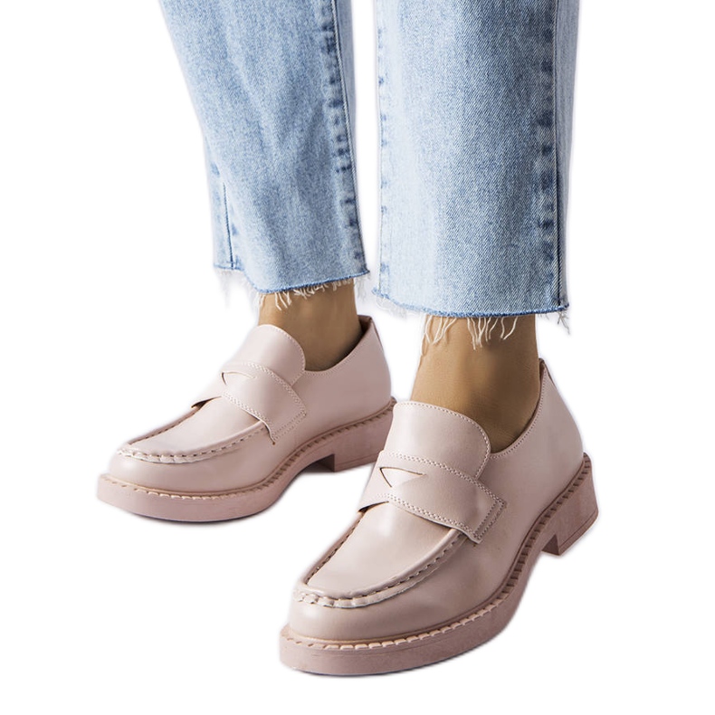 Élodien vaaleanpunaiset tyylikkäät housut vaaleanpunainen