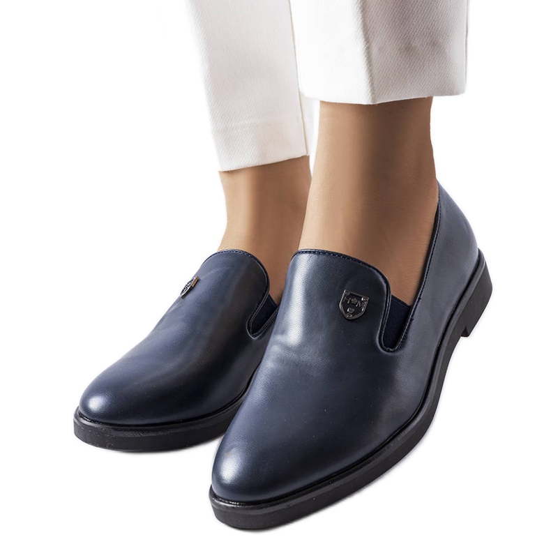 Tummansiniset tavalliset Concord-kengät sininen