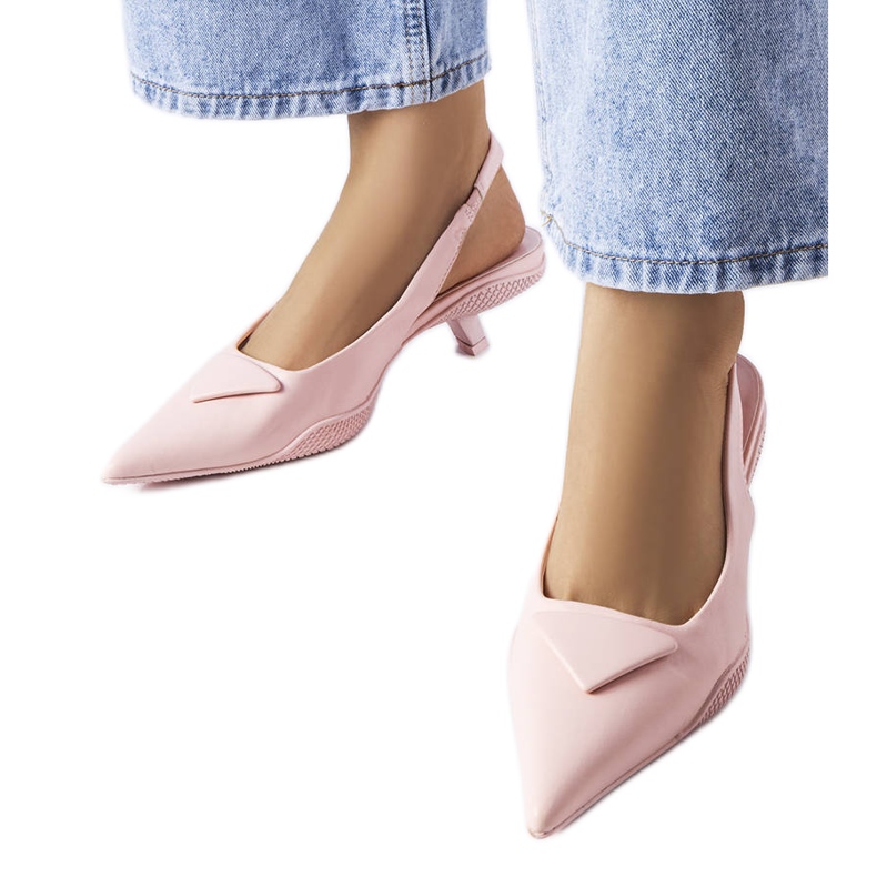 Gougeonin vaaleanpunaiset matalakorkoiset sandaalit vaaleanpunainen