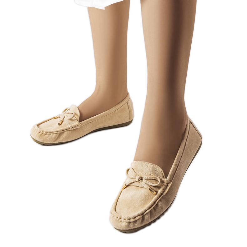 Grassellin beige-loaferit rusetilla