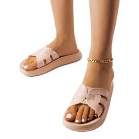 Coudertin beigenväriset kumitossut