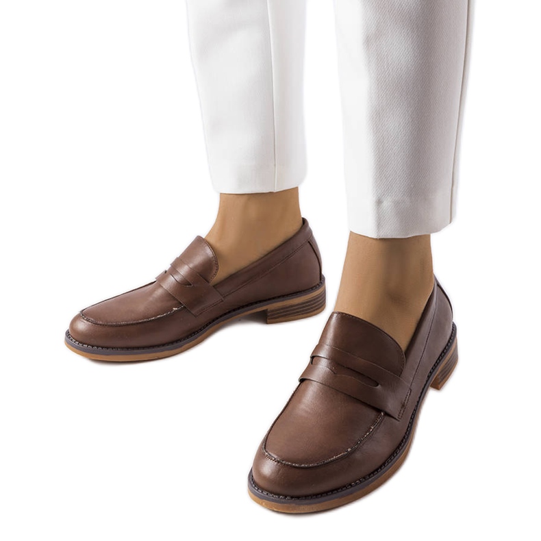 Deich ruskeat loaferit