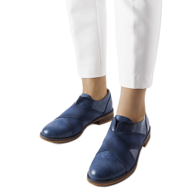 Tummansiniset kengät LS5379 sininen