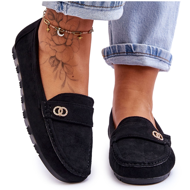 Castelo musta mokkanahka Loafers