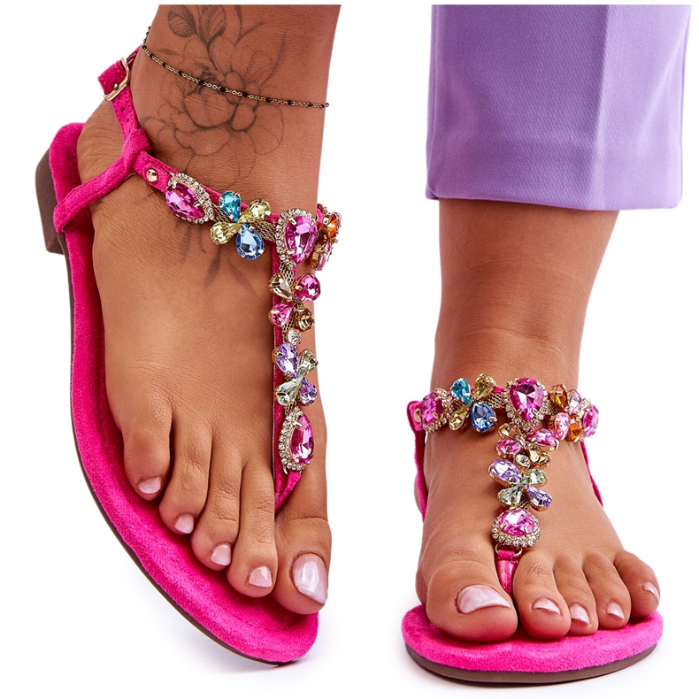 FB2 Vaaleanpunaiset mokkanahkaiset varvastossut Stones Frecyllä vaaleanpunainen