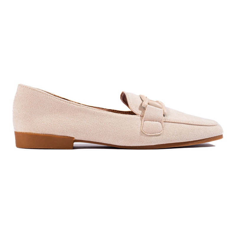 Shelovet mokkanahka naisten beige-loaferit