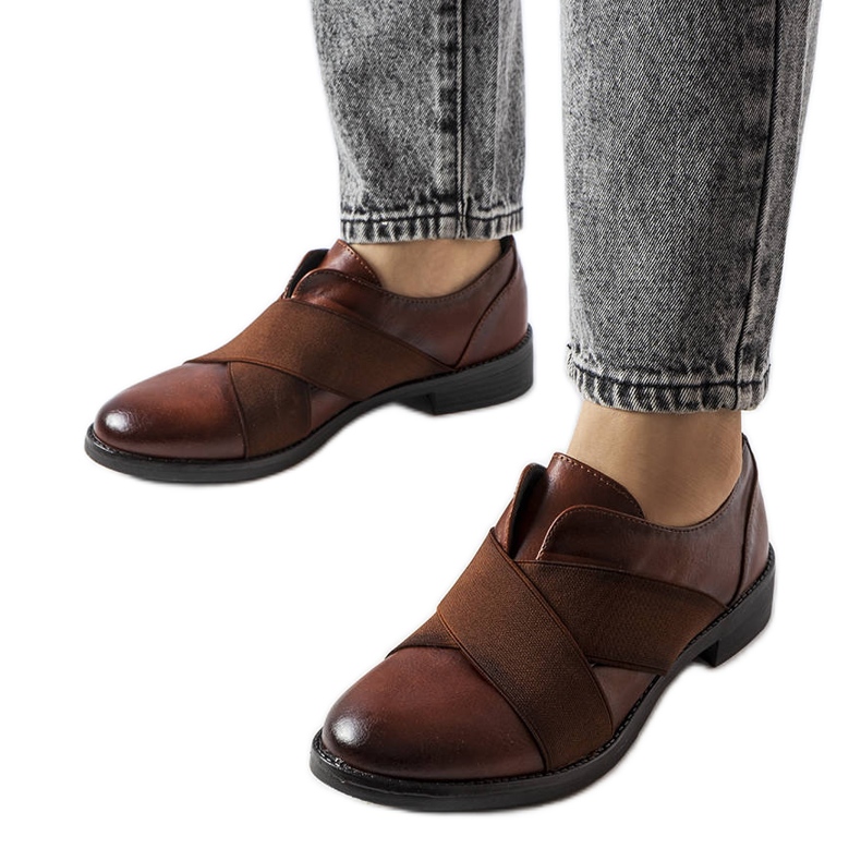 Beige brogues LS5379 Taupe ruskea