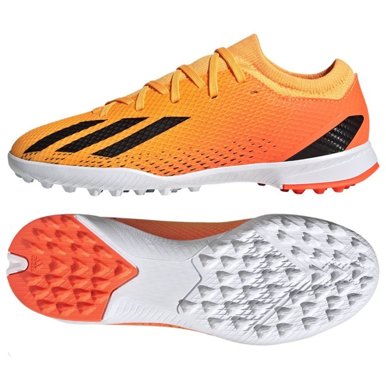 Adidas X Speedportal.3 Tf Jr GZ2467 jalkapallokengät oranssi appelsiinit ja punaiset