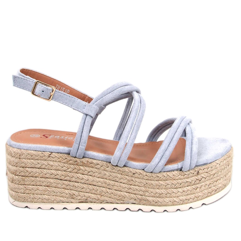 BM Altman Blue wedge espadrillit sininen