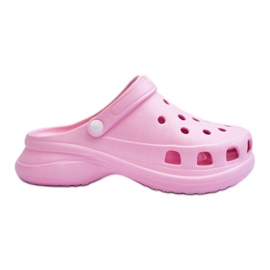 PG2 Vaahto Slides Crocs On A Chunky Sole Pink Katniss vaaleanpunainen