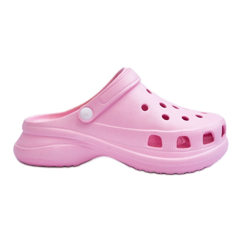PG2 Vaahto Slides Crocs On A Chunky Sole Pink Katniss vaaleanpunainen