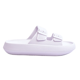 Naisten vaahtomuovitossut raidoilla Valkoinen Sharmen