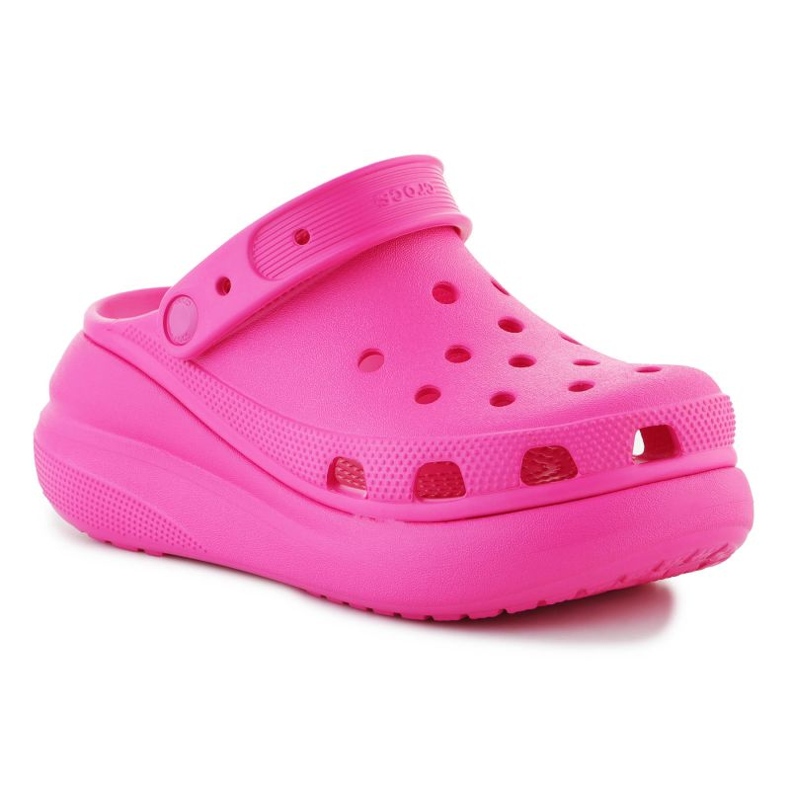 Crocs Classic Crush puukengät W 207521-6UB vaaleanpunainen