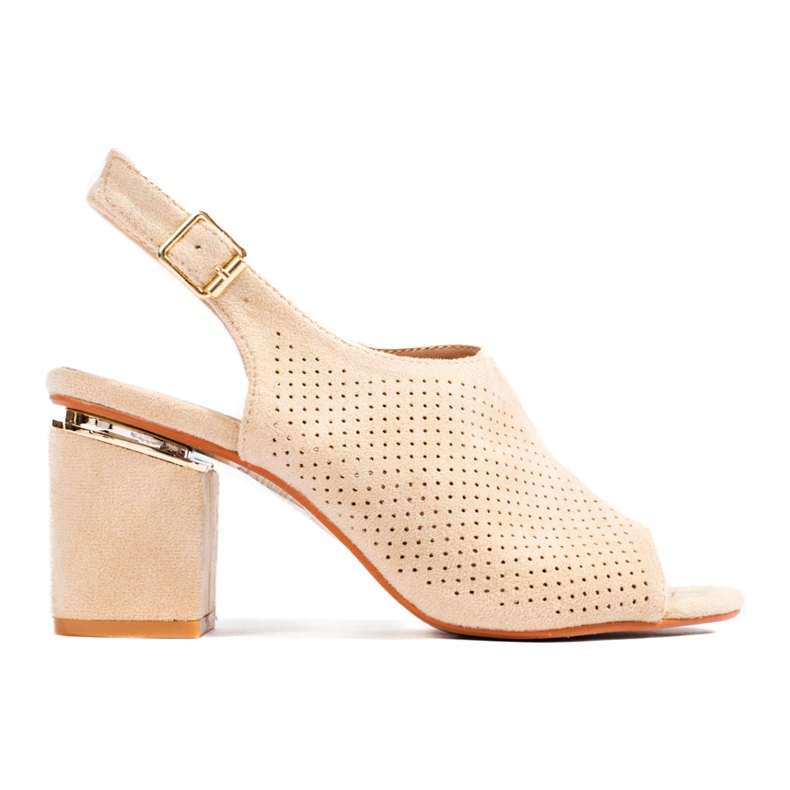 Vincezan beige-mokkakorkokengät sandaalit